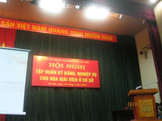 Tập huấn Hoà giải viên tại Q.Thanh Xuân